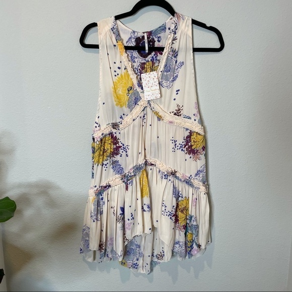 NWT Free People Purple Haze Printed Tunic XS - Picture 3 of 9